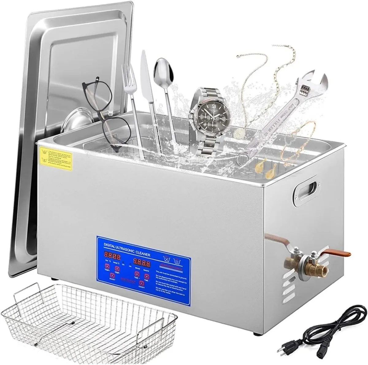 22L Ultrasonic Cleaner with Heater and Timer - Image 1