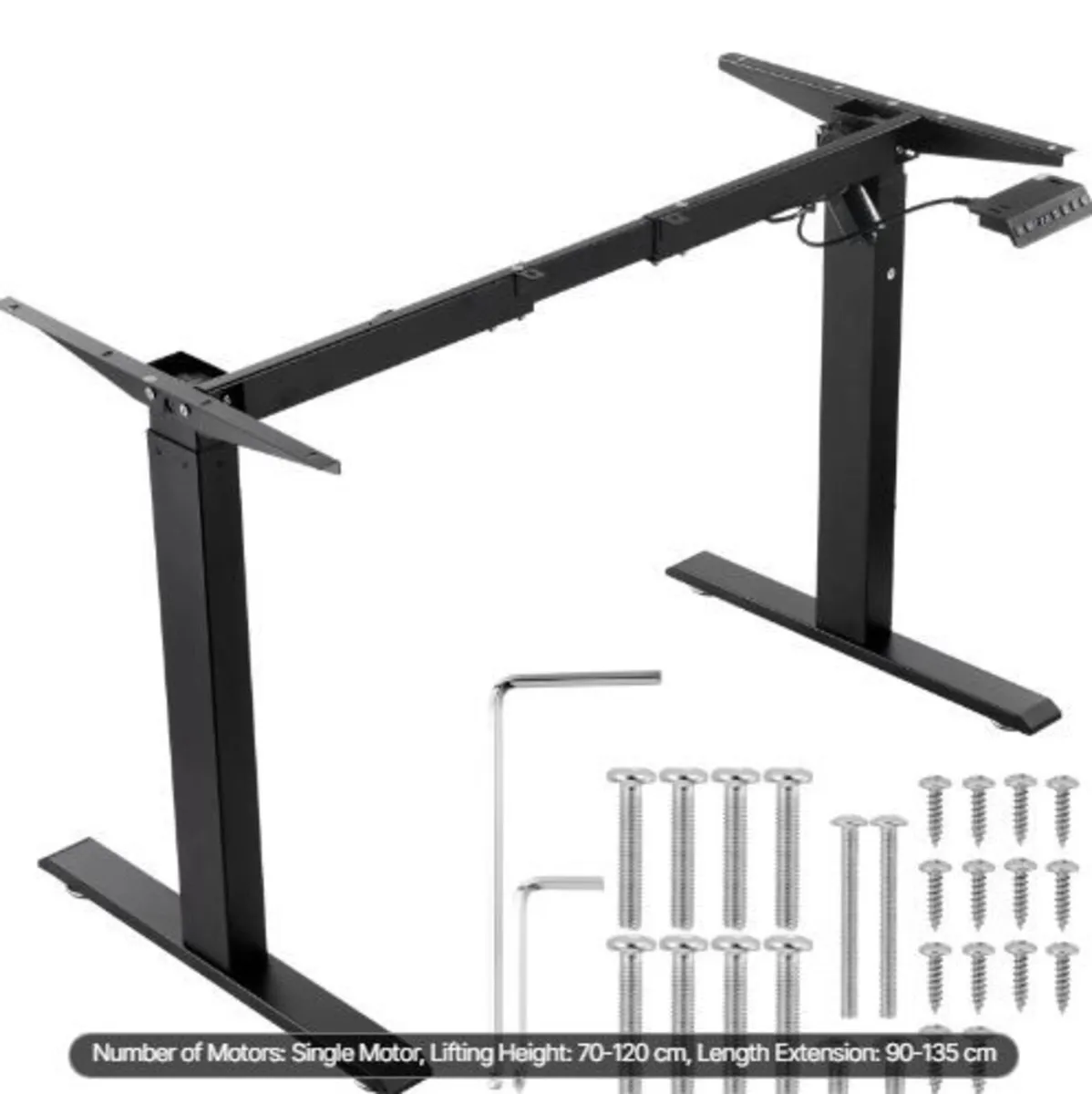 Electric Standing Desk Frame Adjustable 70-117 cm - Image 1