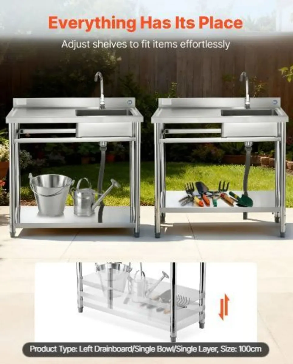 Stainless Steel Utility Sink - Image 1