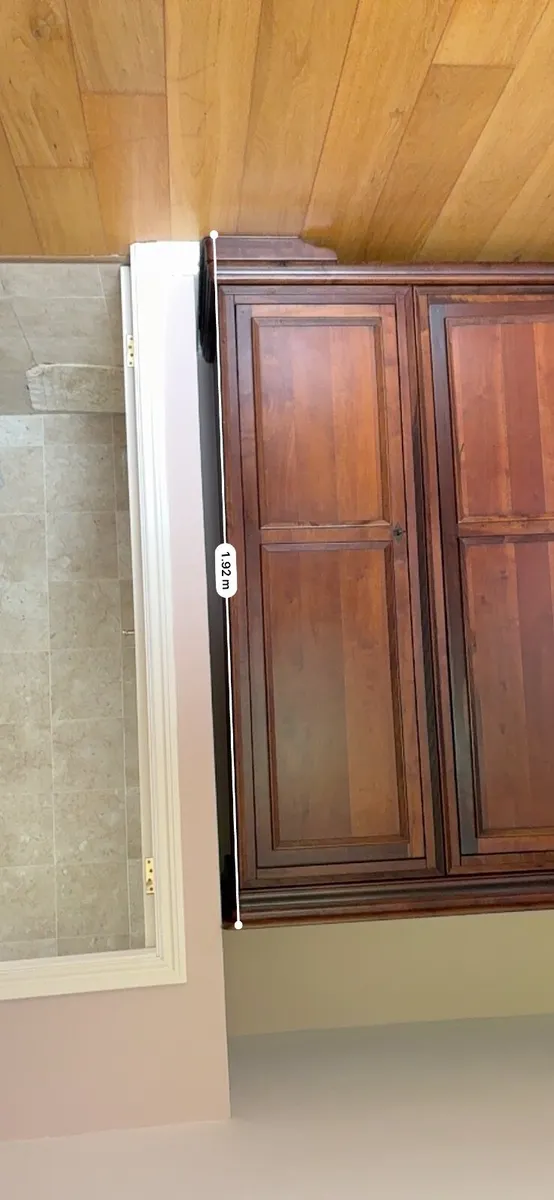 Solid mahogany Wardrobe and chest of drawers. - Image 2