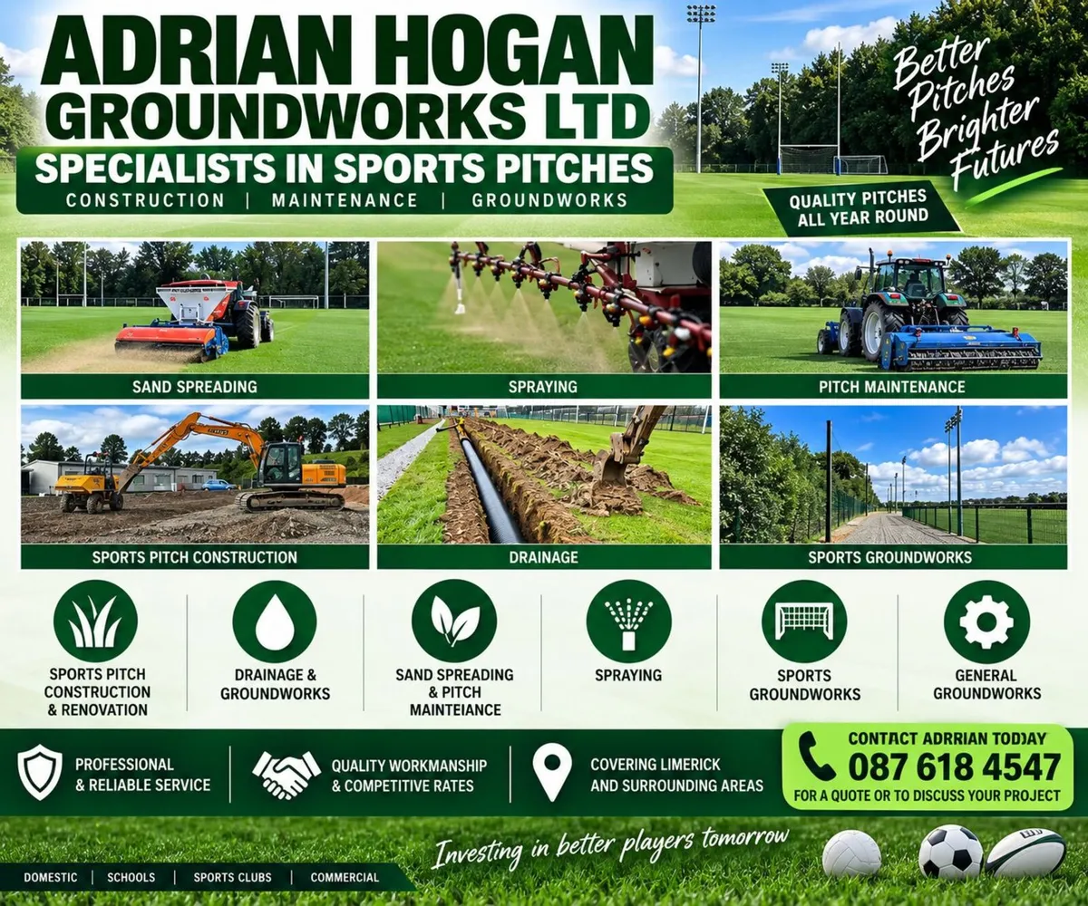 “SPORTS PITCH MAINTENANCE | DRAINAGE | AERATION” - Image 1