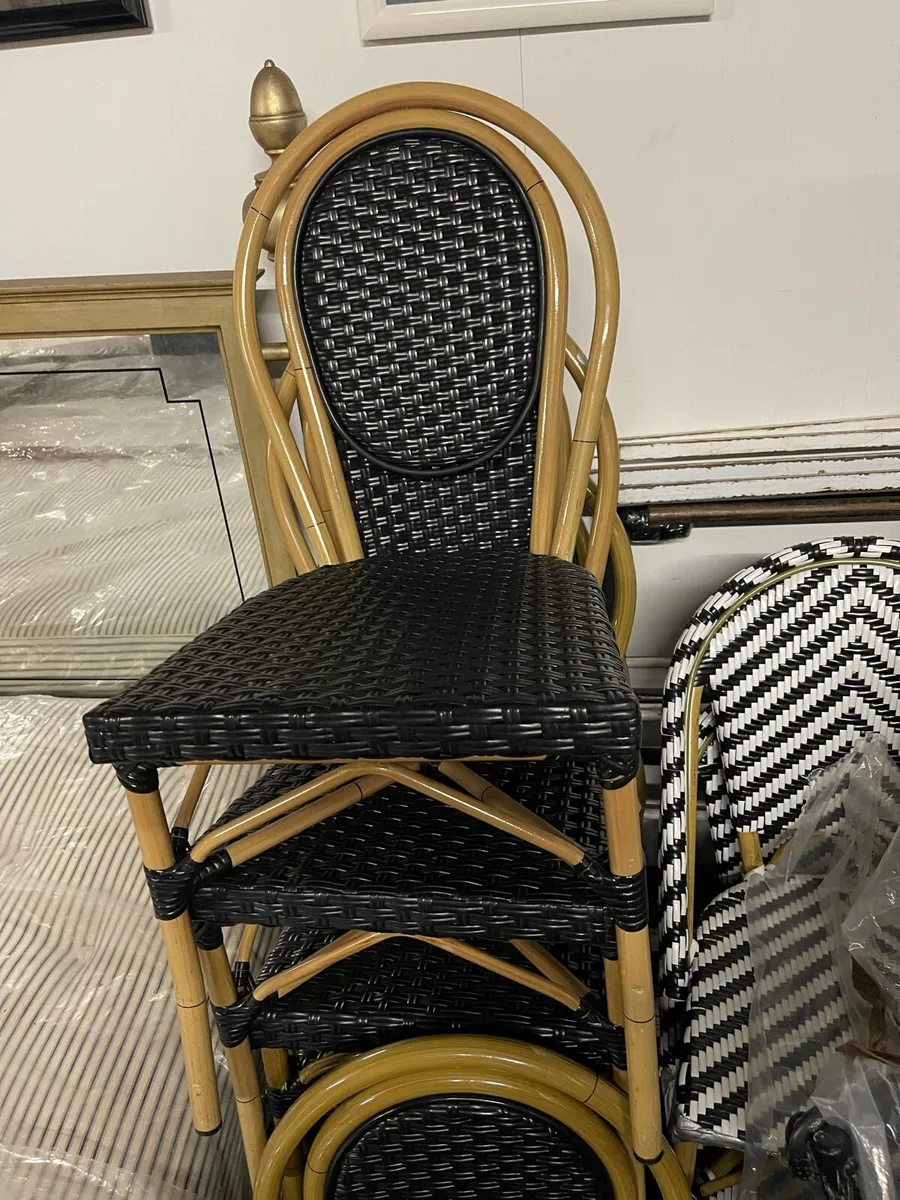 8 cafe bistro restaurant chairs - Image 4