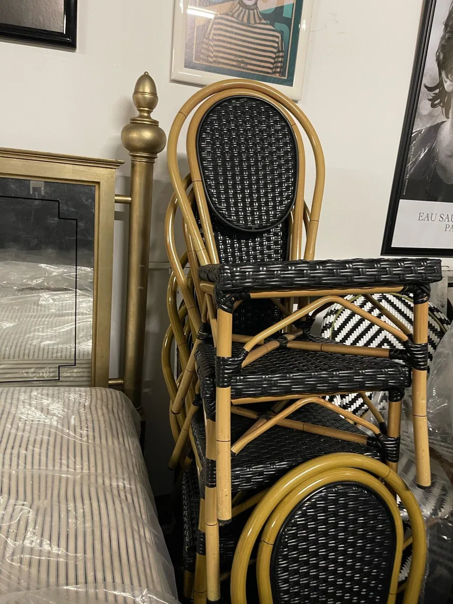 8 cafe bistro restaurant chairs - Image 1