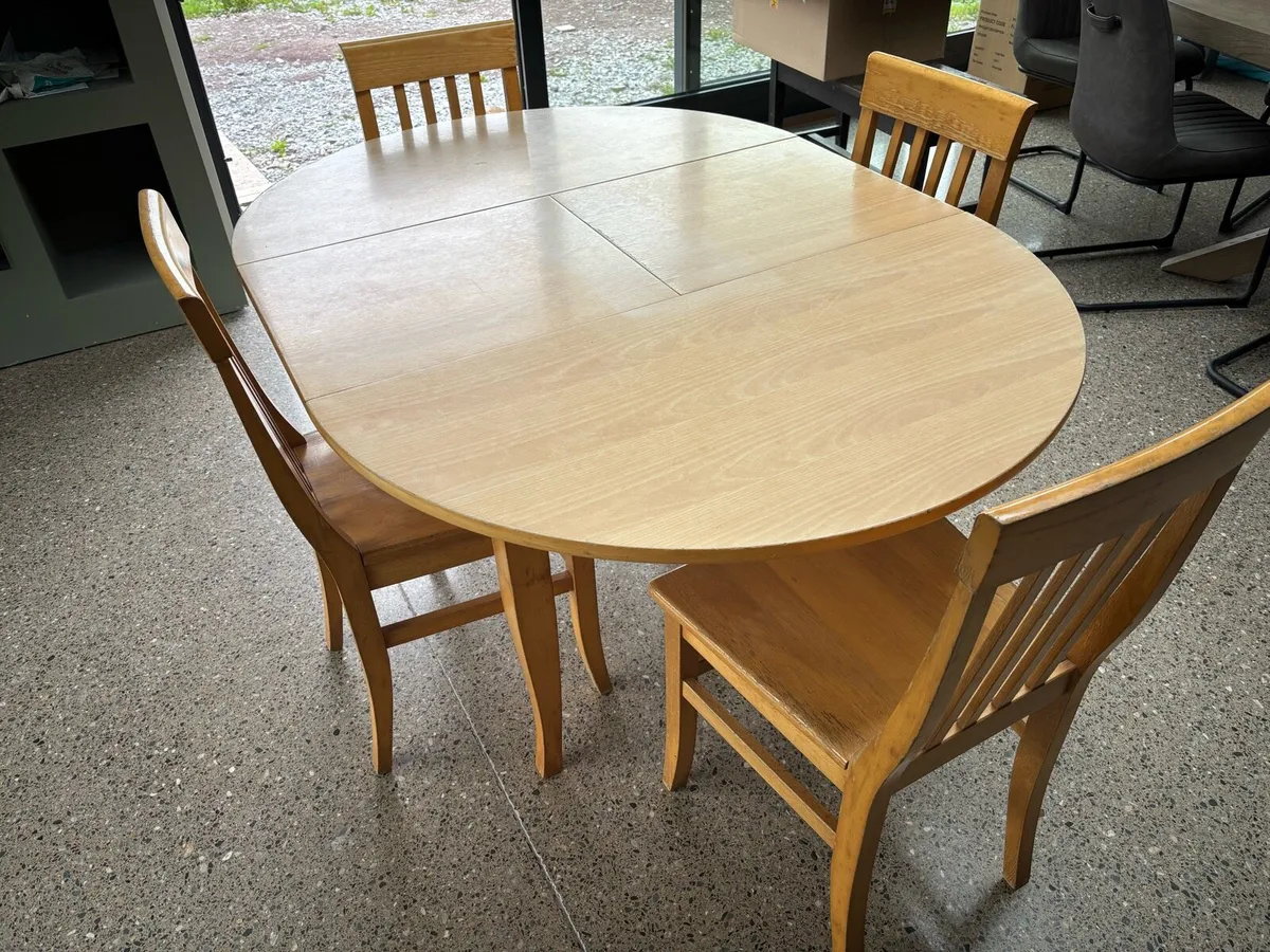 Pine Table and 4 Chairs - Image 1