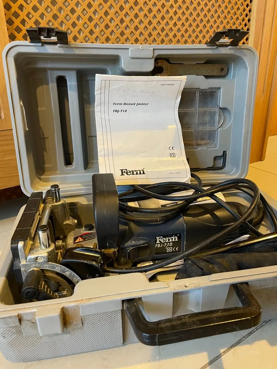 FERM FBJ-710 corded electric biscuit jointer - Image 1