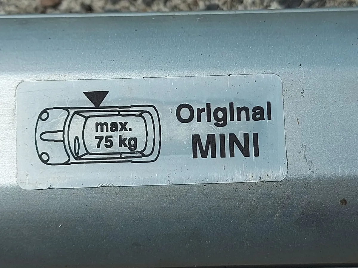 Original Mini Roofrack Bars, 75KG Max, in very goo - Image 3