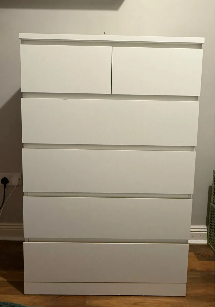 White IKEA dresser - Image 1