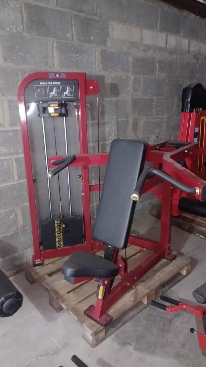 Seated Shoulder Press Pin Select Red