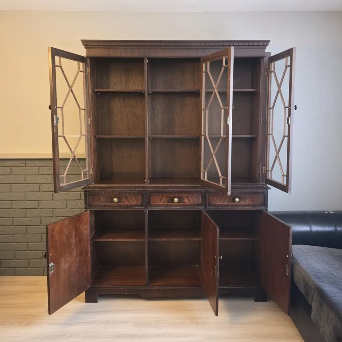 Antique 18th Century Large Georgian Bookcase - Image 1