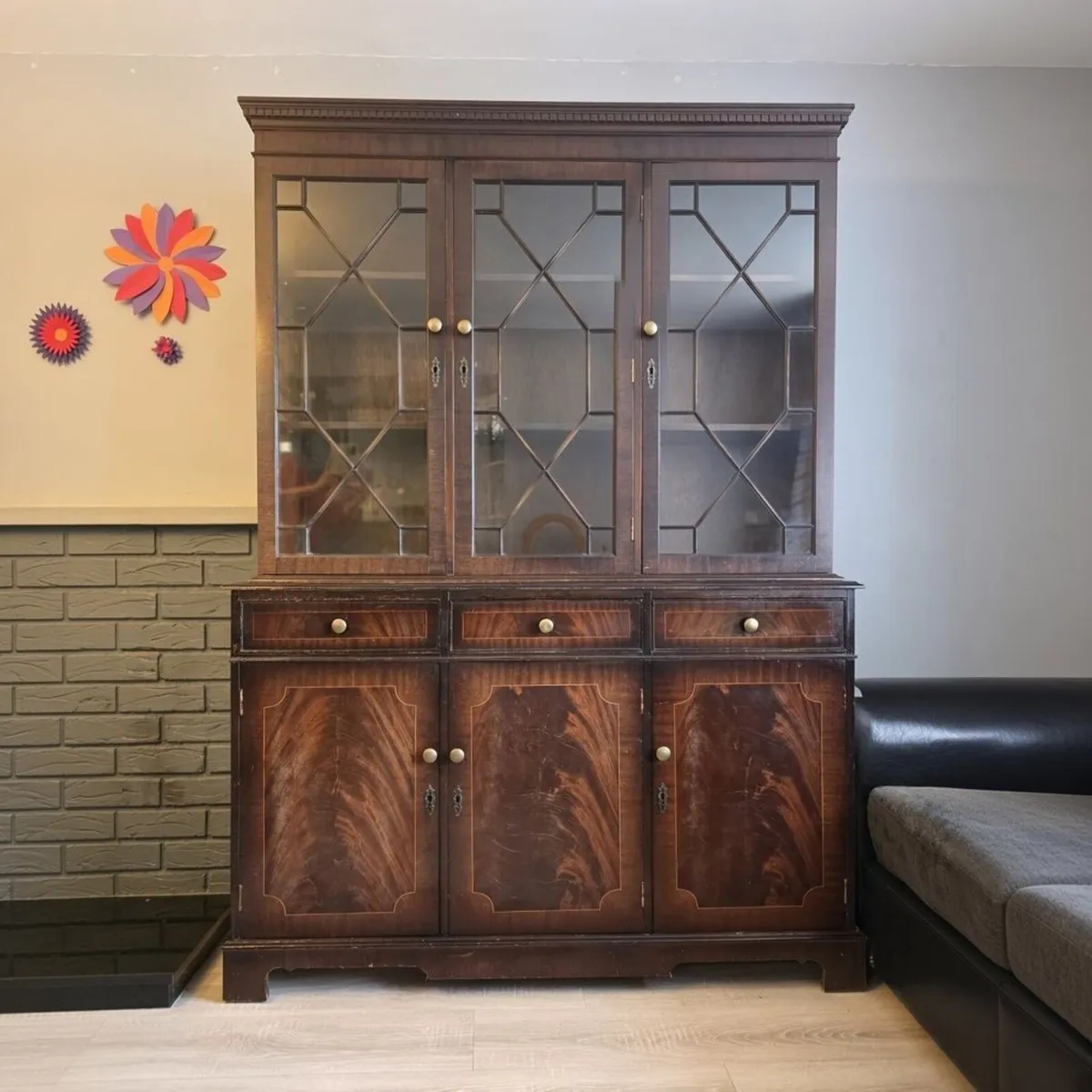 Antique 18th Century Large Georgian Bookcase - Image 2