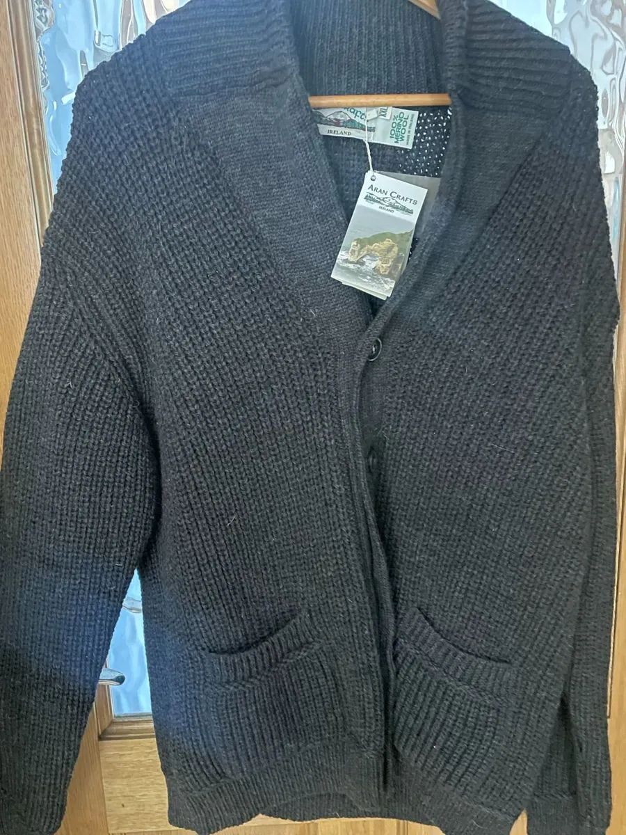 New Aran crafts  Mens Cardigan - Image 3