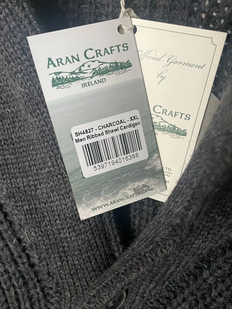 New Aran crafts  Mens Cardigan - Image 1