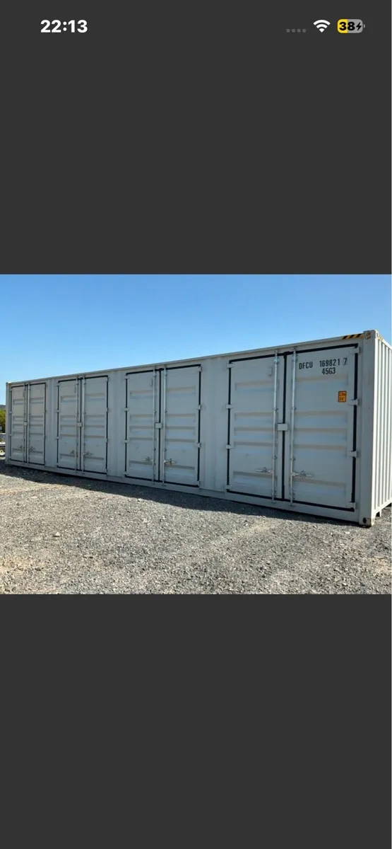 4 side door 40 foot containers - Image 1