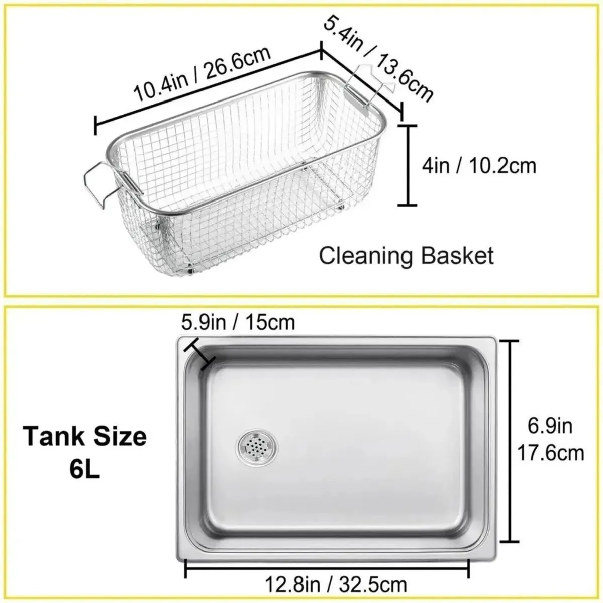 Ultrasonic Cleaner 6L with Digital Heater and Time - Image 3