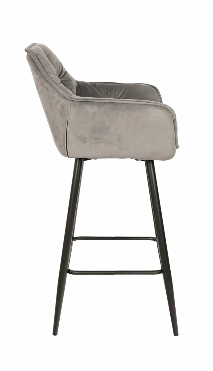 Capri Bottle Velvet Arm BarStool - Image 4