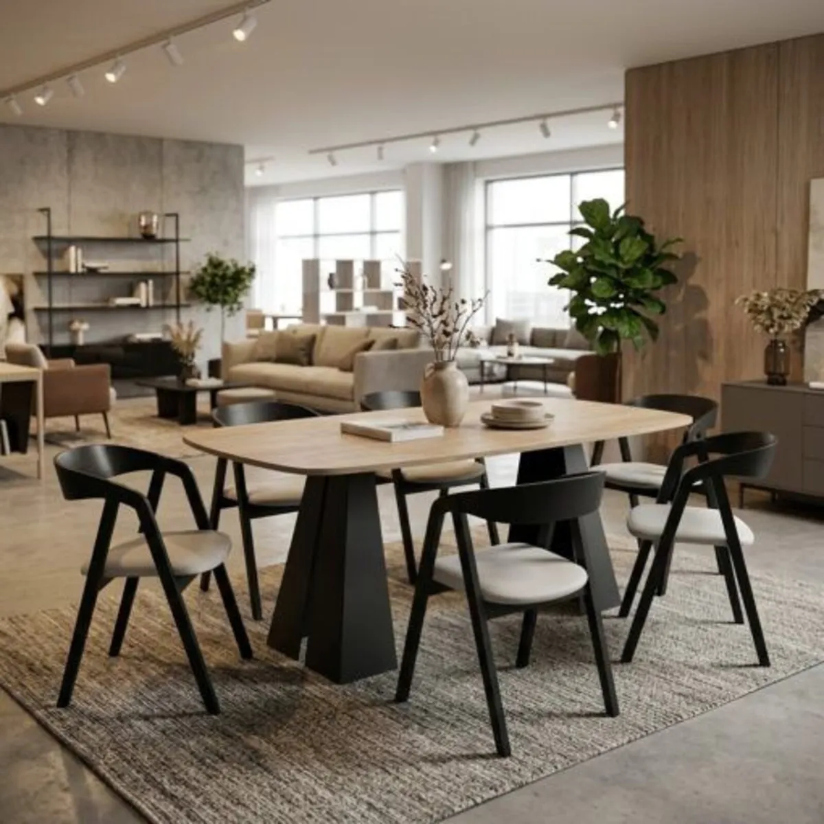 NOVARA Round-to-Oval Extendable Dining Table - Image 4