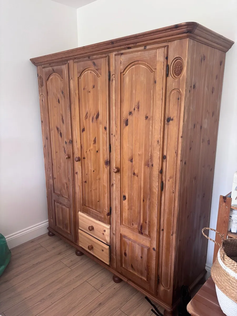Solid Pine Wardrobe - Image 2