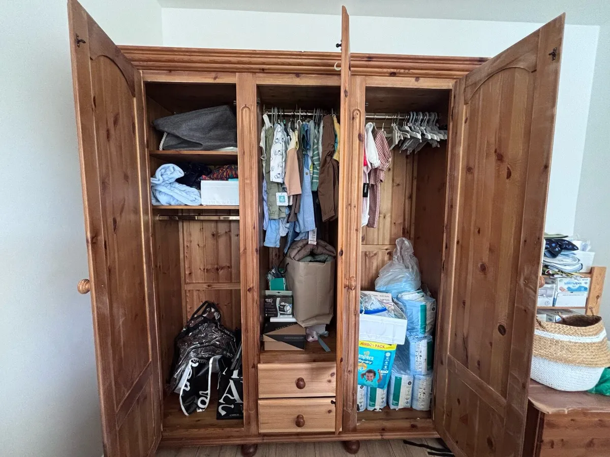 Solid Pine Wardrobe - Image 3