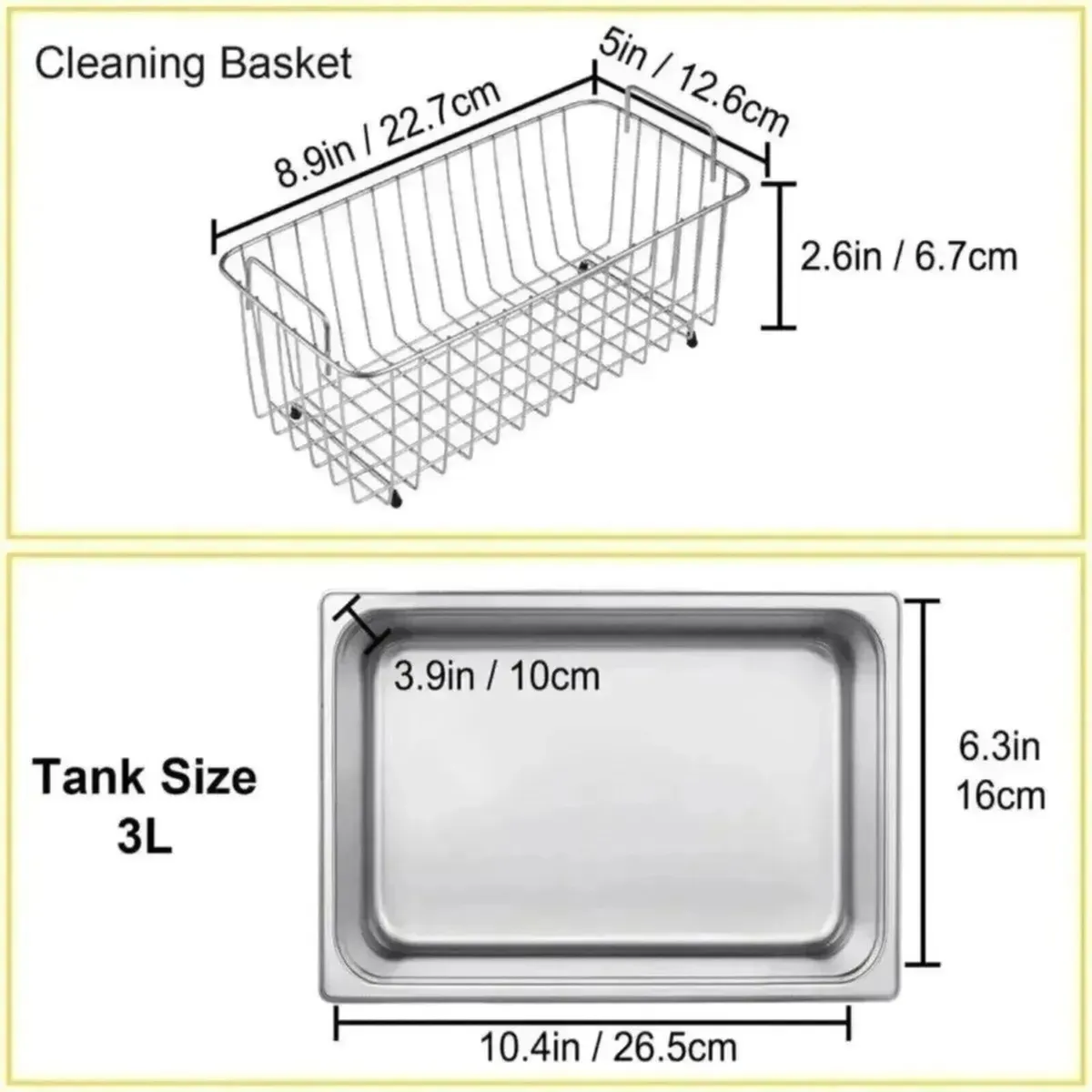 Ultrasonic Cleaner 3L Digital Heater Timer Unit - Image 4