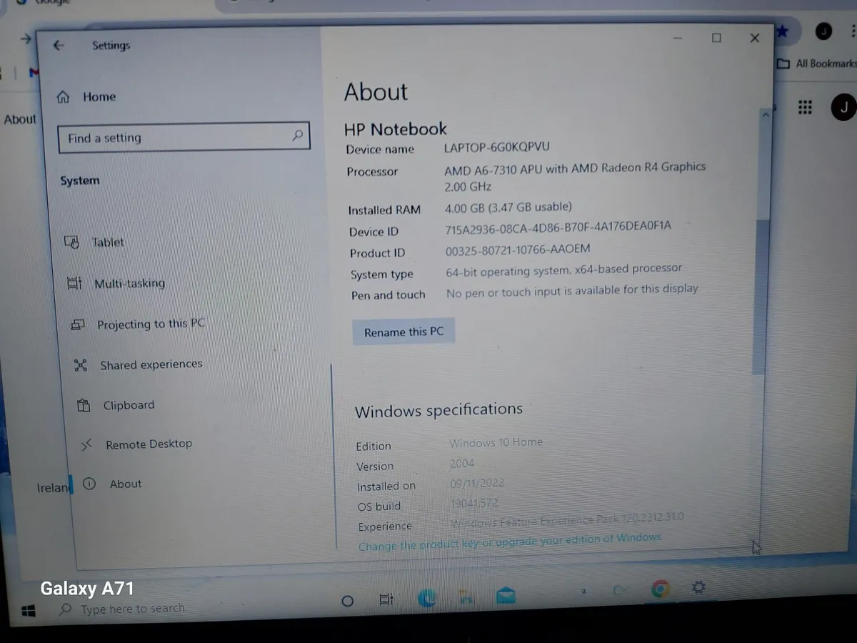 HP 15.6 Inch Laptop, Model 15-ba079sa, Red - Image 2