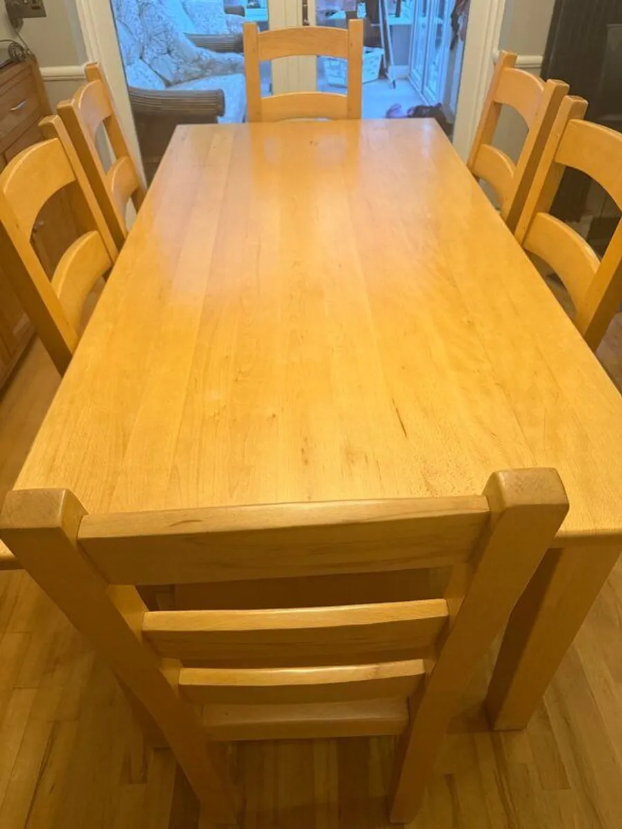 Dining table and chairs - Image 1