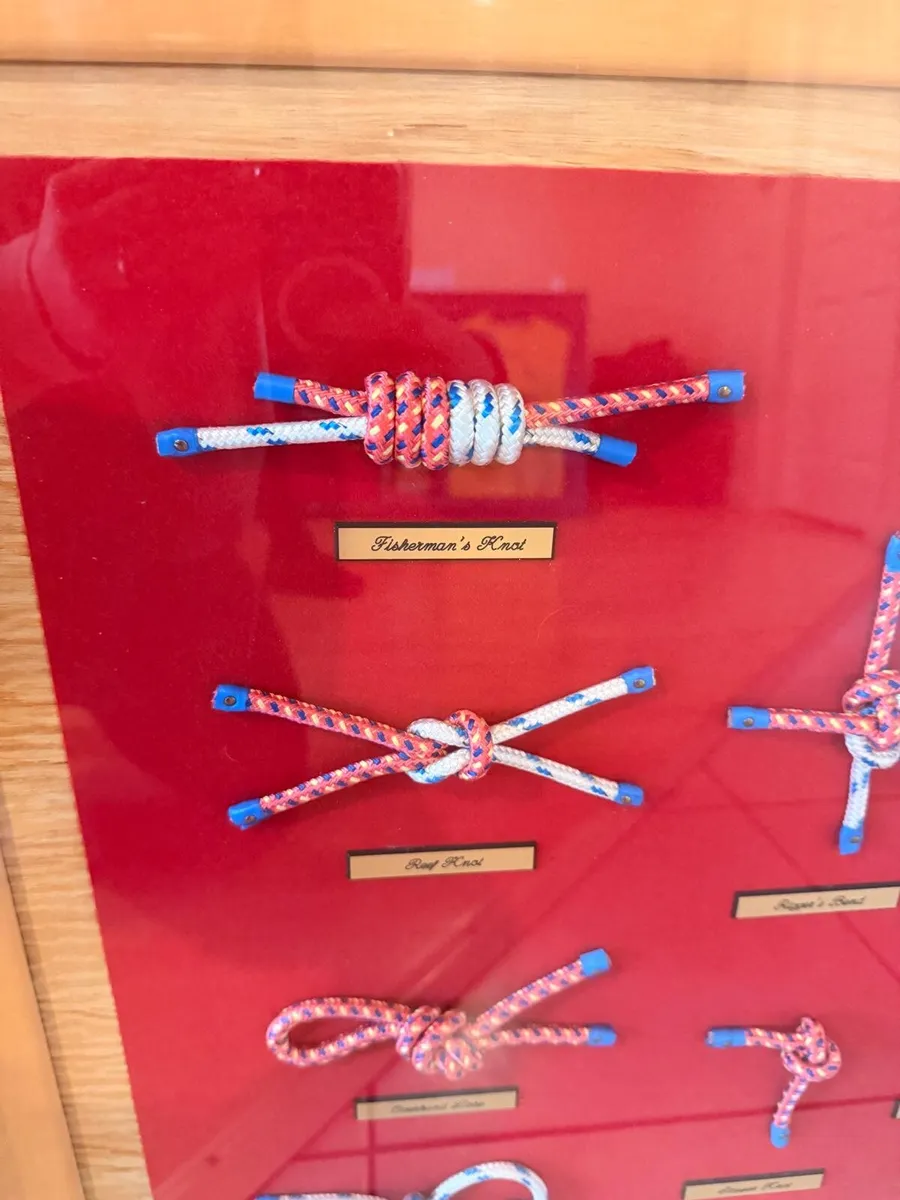 Large Framed Nautical Knot Display Board - Image 2