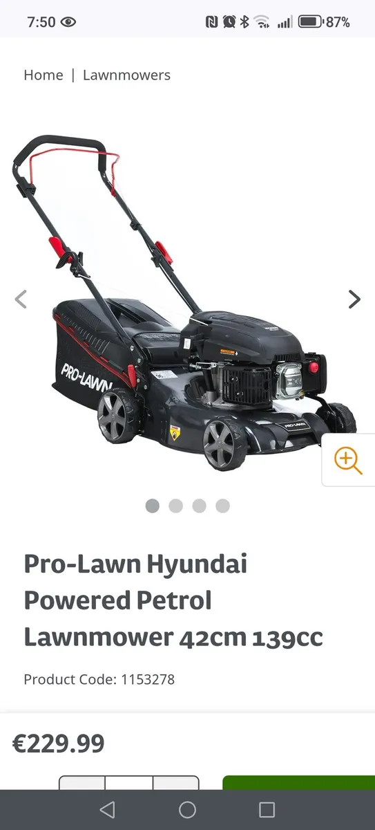 Hyundai Pro Lawn 42cm petrol - Image 4