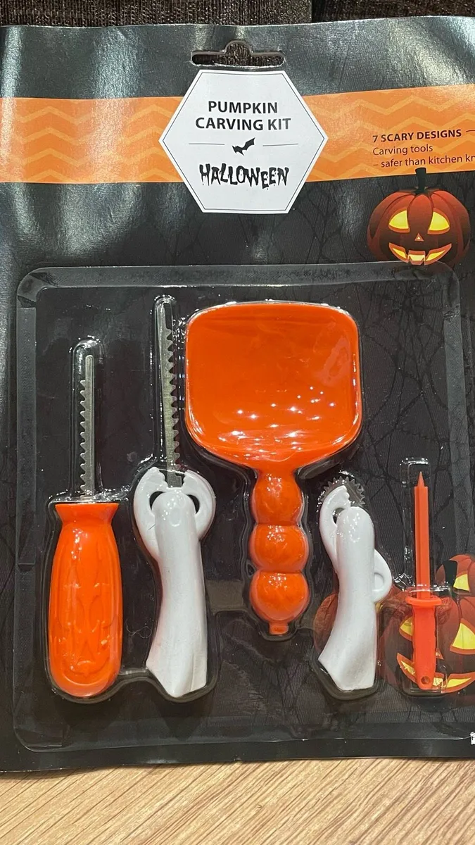 10x Pumpkin carving kits for kids  Halloween party - Image 4