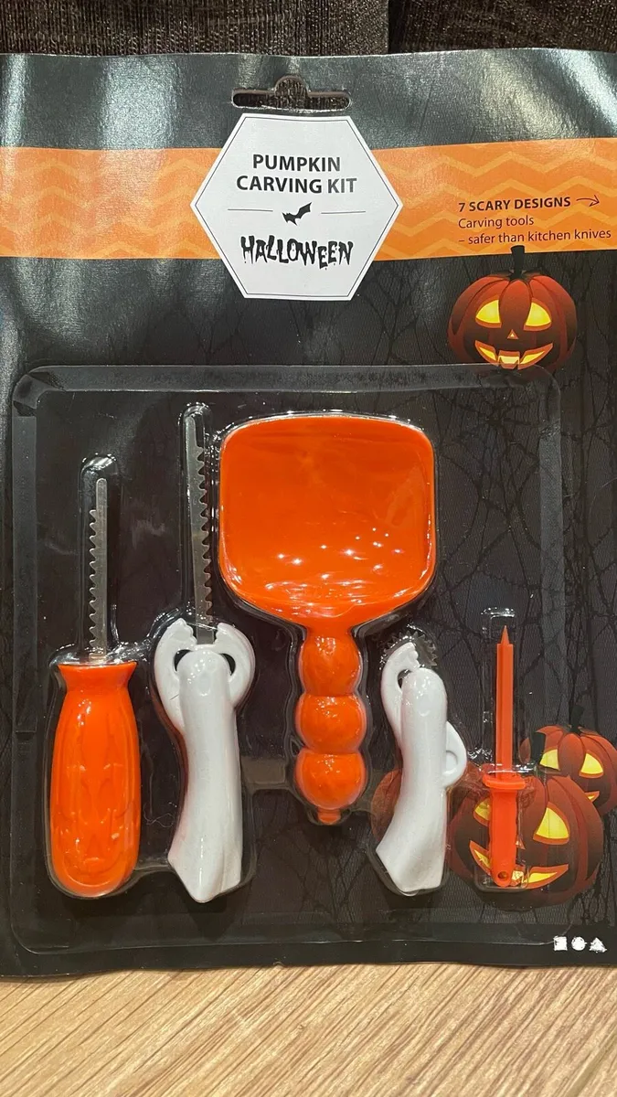 10x Pumpkin carving kits for kids  Halloween party - Image 2