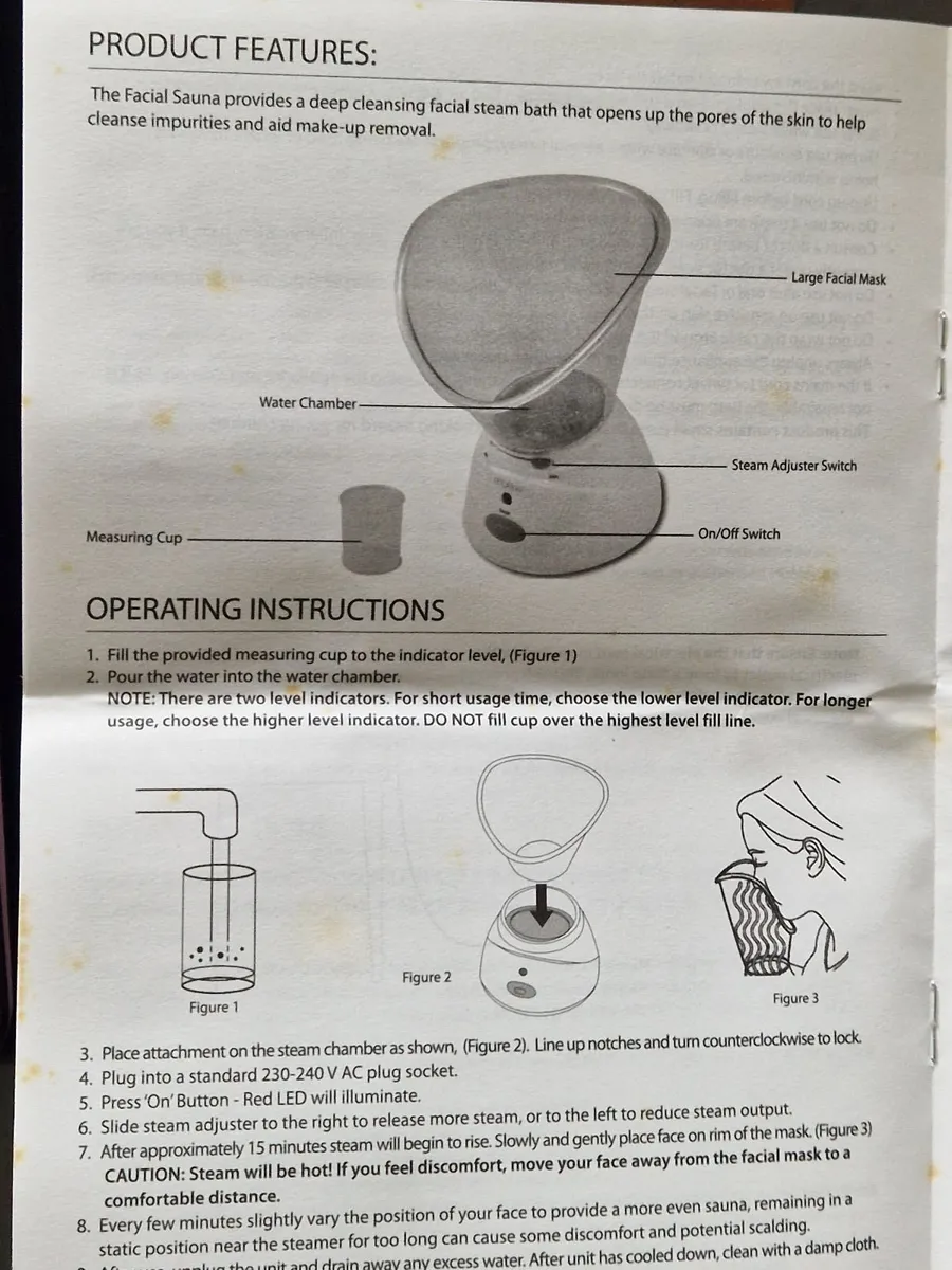 NEW HOMEDICS MySpa Revitalising Facial Steamer - Image 4