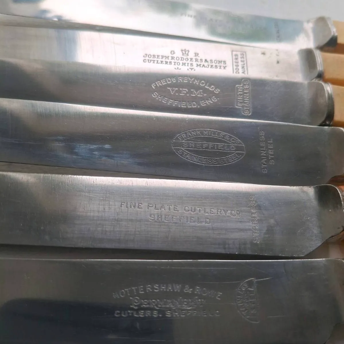 Faux Bone Handle Butter Knives - Image 2