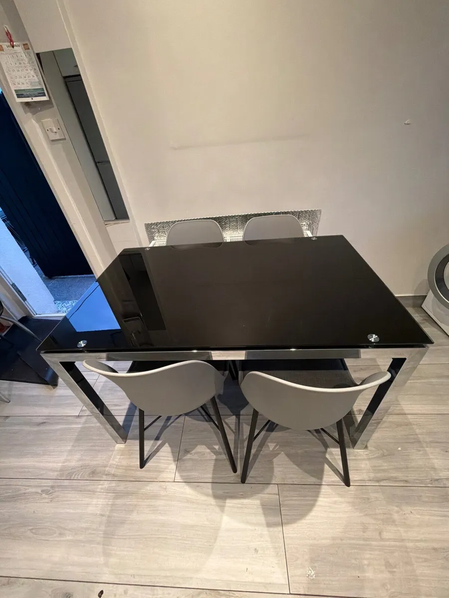 Chrome Mirrored  Kitchen / Dinning table - Image 1
