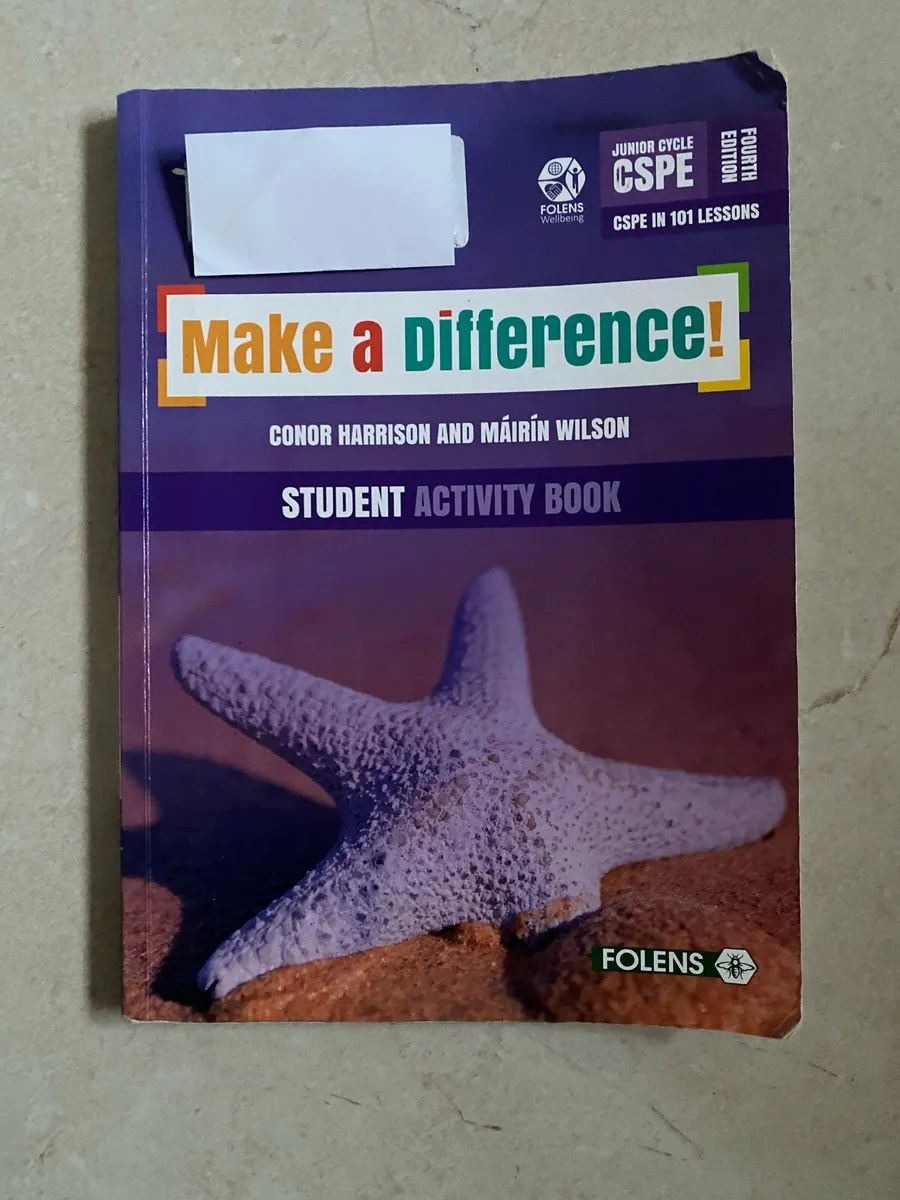 Make a Difference Junior Cycle CSPE student book - Image 1