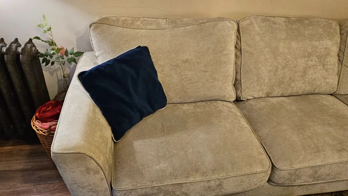 Large Beige Sofa - Image 1