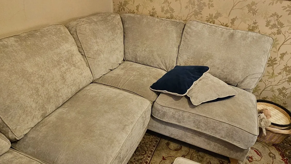 Large Beige Sofa - Image 4