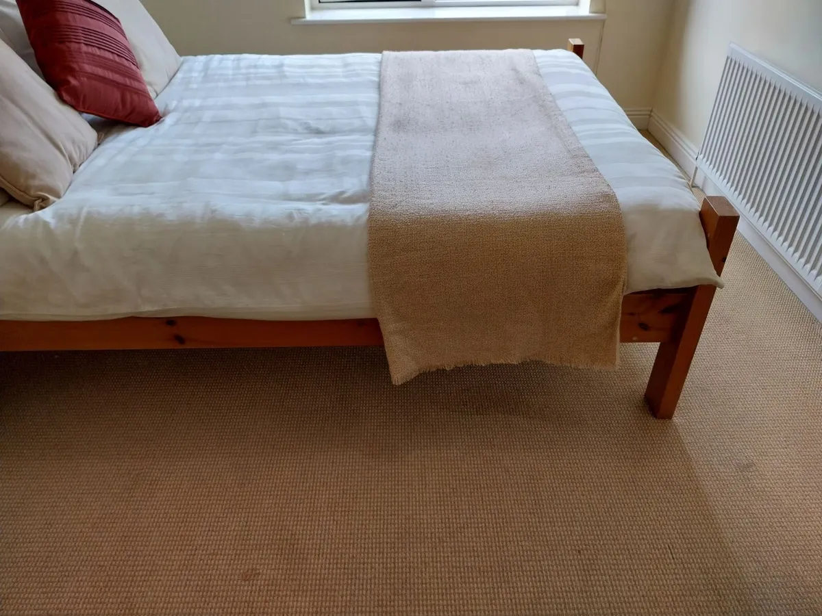 Solid Wood Double Bed Frame (4'6") - Image 3