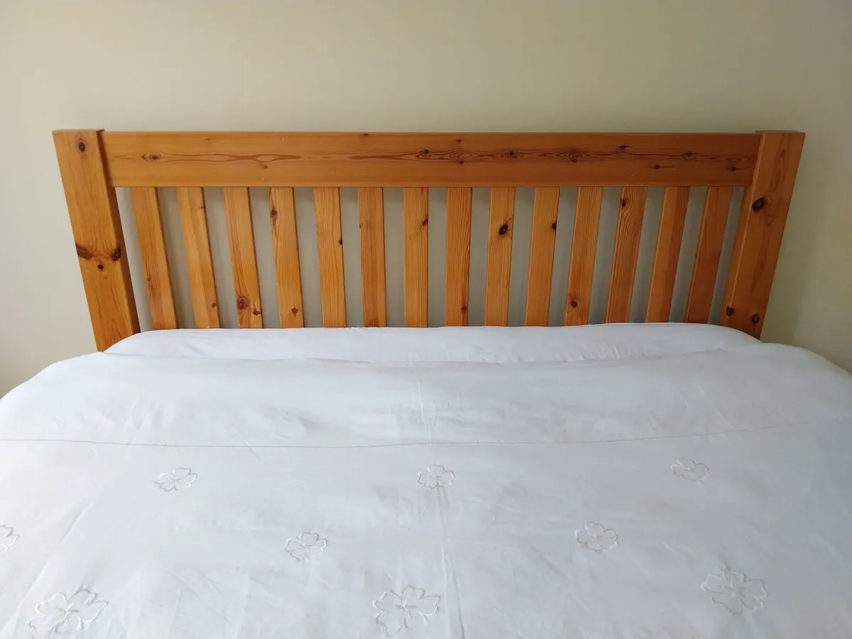 Solid Wood King Bed Frame (5ft) - Image 2