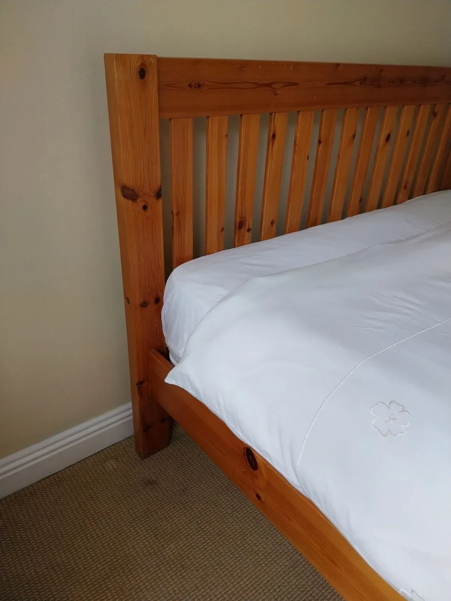 Solid Wood King Bed Frame (5ft) - Image 3