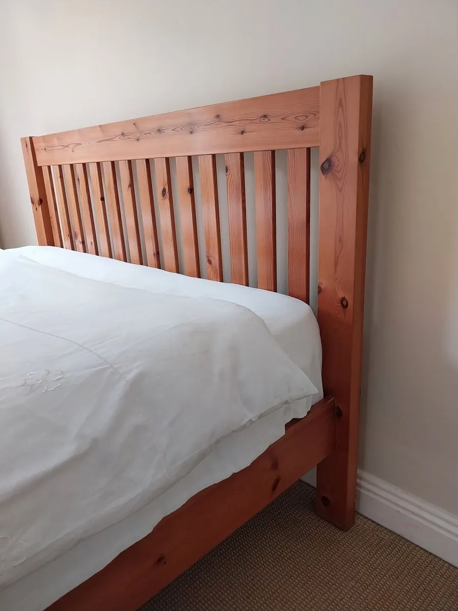 Solid Wood King Bed Frame (5ft) - Image 4