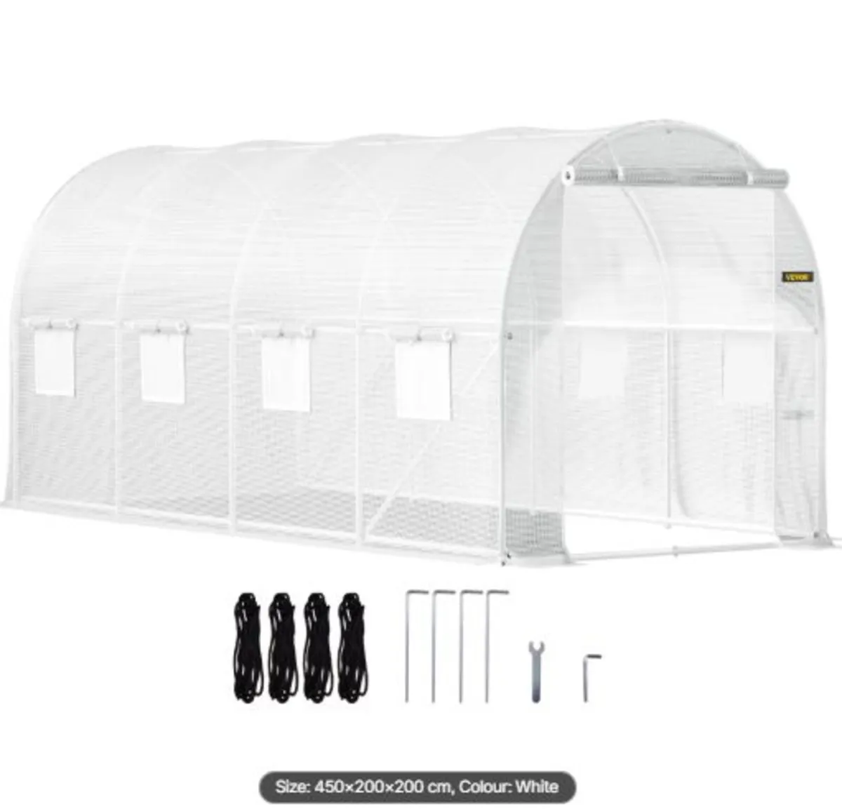 Walk-in Tunnel Greenhouse, 457.2 x198.12 x213.4 cm - Image 1