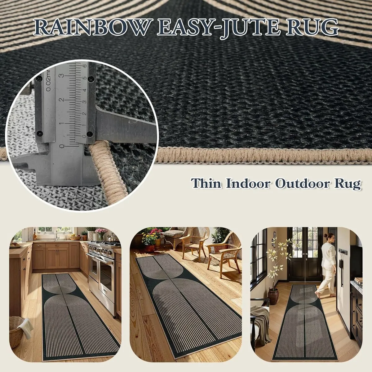 Modern Rainbow Kitchen Runner Rug - Image 4