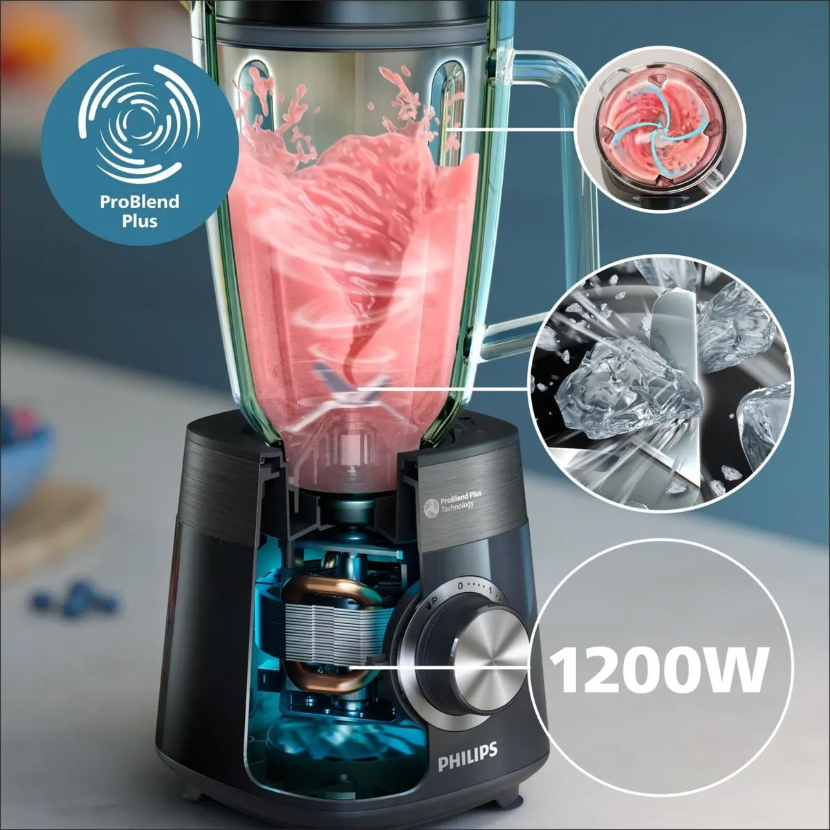 Blender Series 1200W Problend Plus Motor 2L Jar - Image 2