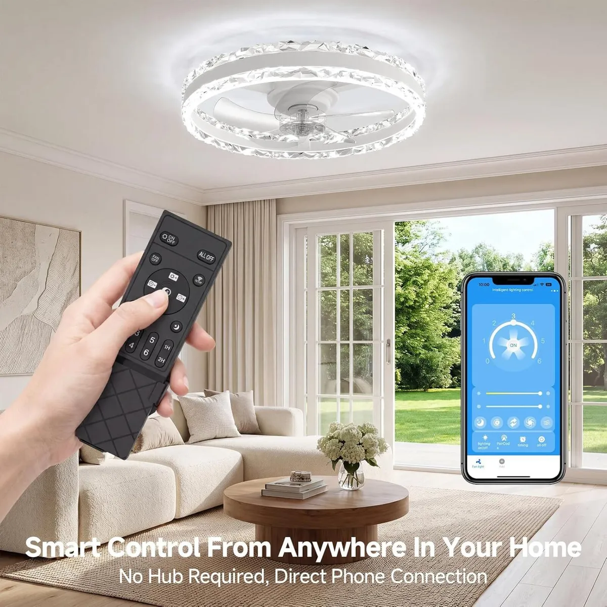 Ceiling Fan with Light and Remote - Image 3