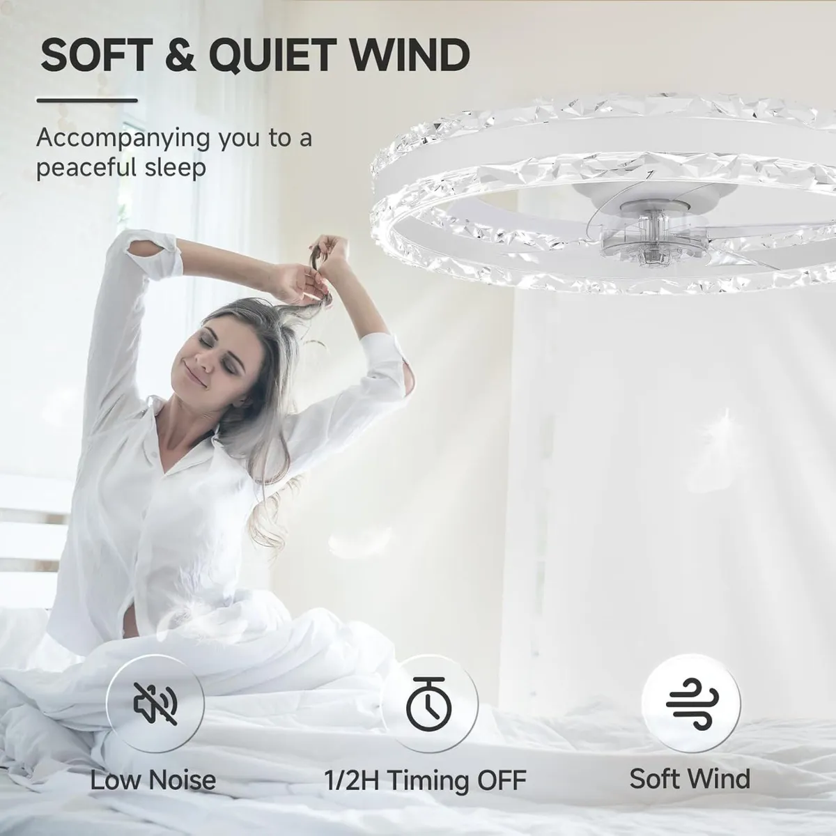Ceiling Fan with Light and Remote - Image 4