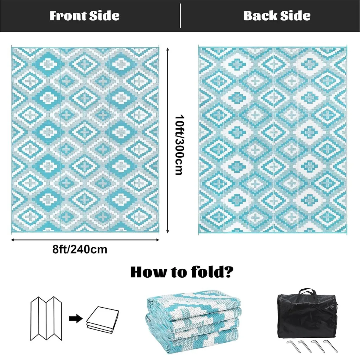 Plastic Outdoor Rugs Waterproof - Image 2