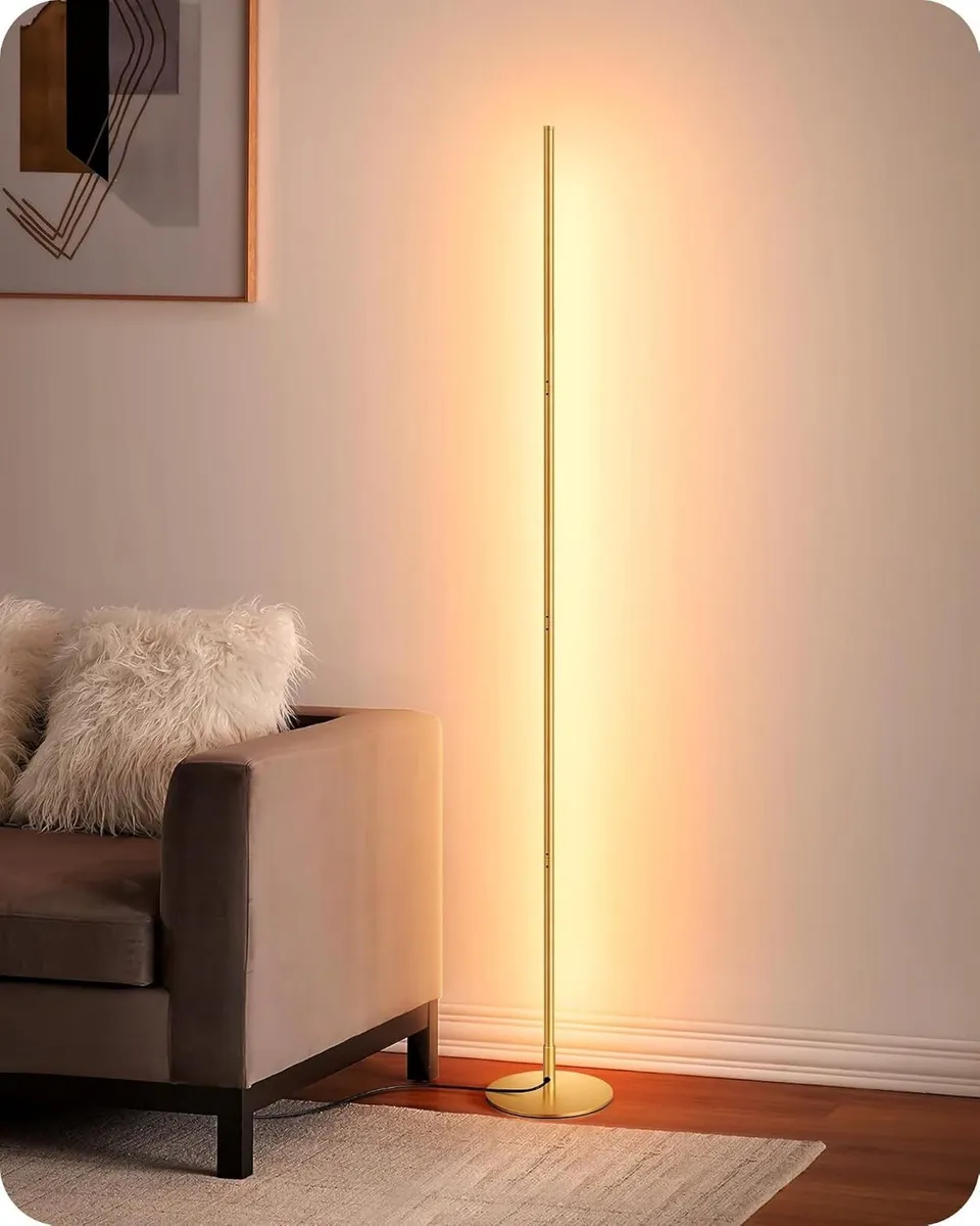 LED Floor Lamp Minimalist Dimmable 3000K (2 Pack) - Image 1