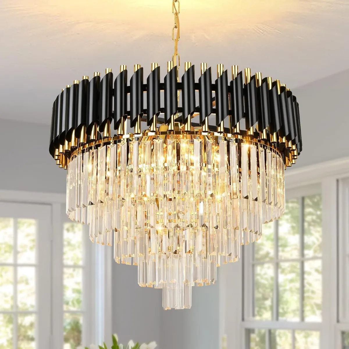 Crystal Chandelier Pendant Light Small Modern - Image 1