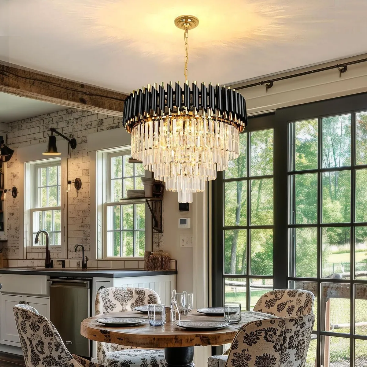 Crystal Chandelier Pendant Light Small Modern - Image 2