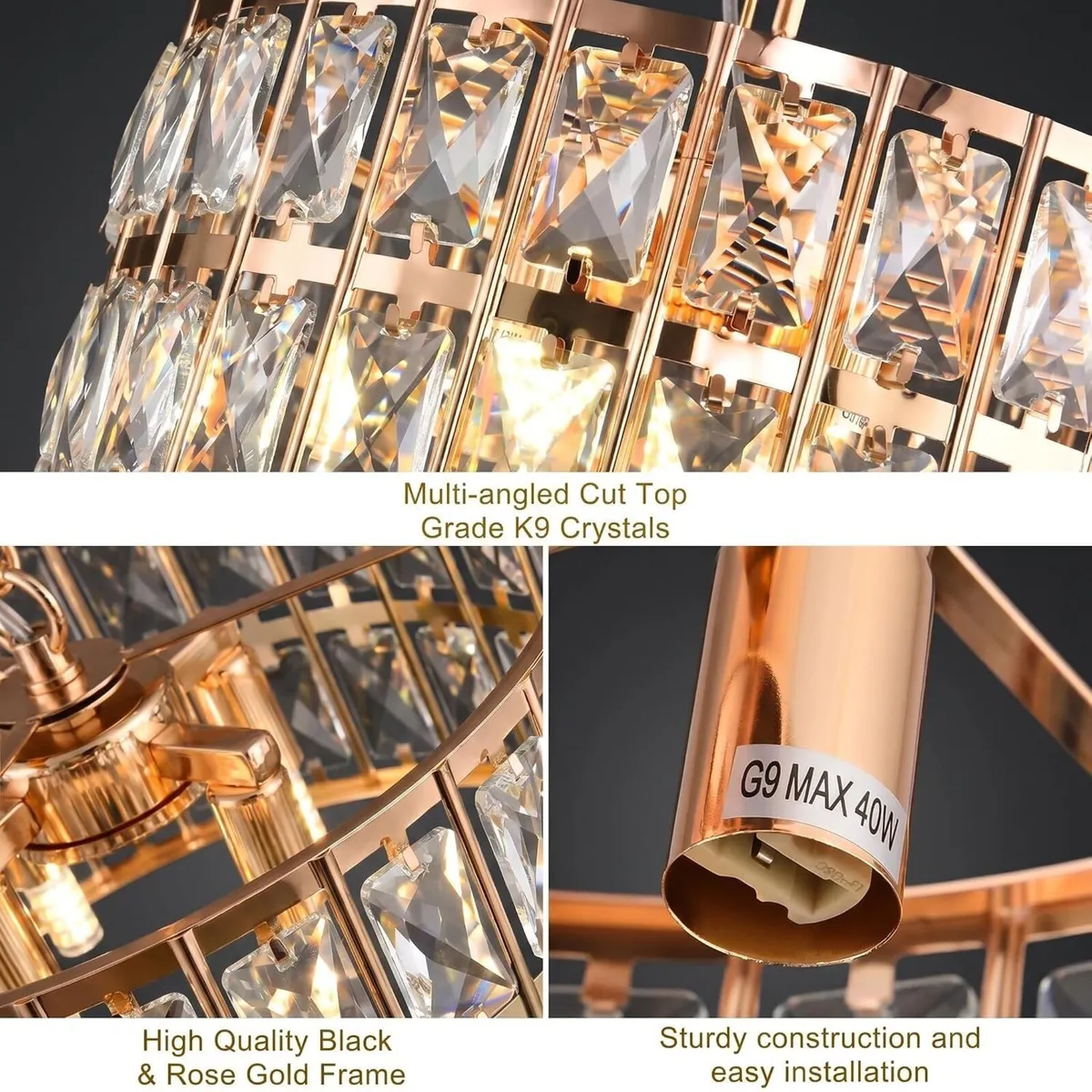 Ceiling Lights Crystal Chandeliers Light D32CM - Image 2