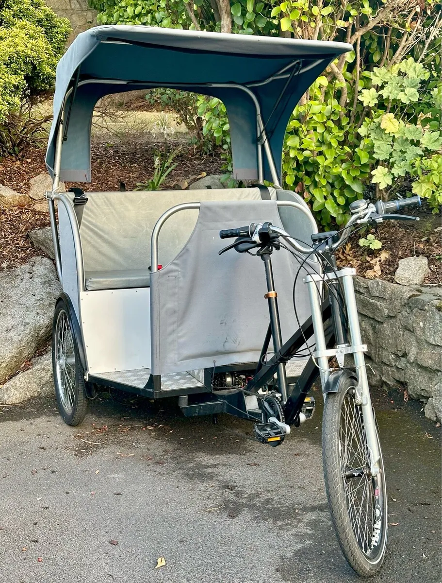 Rickshaw bicycle with battery assist - Image 1